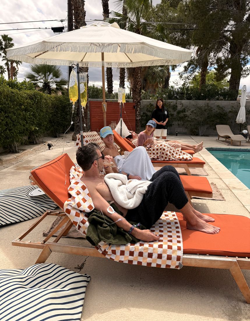 Recovery loungers · Coachella — WholeHealth Hydration mobile IV