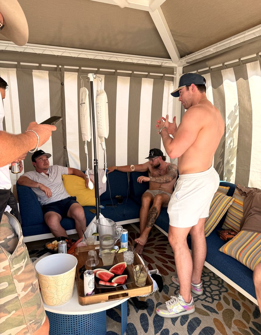 Recovery lounge · Coachella — WholeHealth Hydration mobile IV